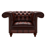 Nelson Chesterfield Fåtölj Antique Chestnut