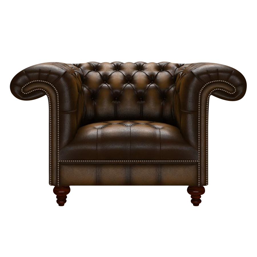 Nelson Chesterfield Fåtölj Antique Gold