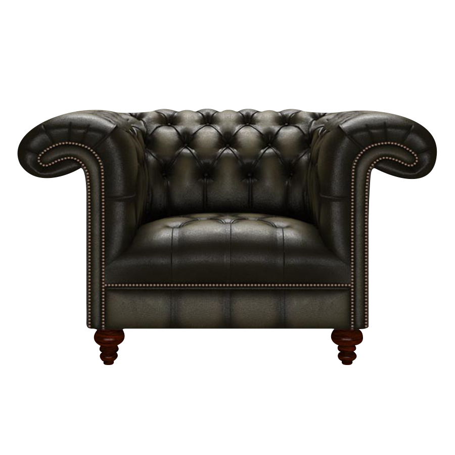 Nelson Chesterfield Fåtölj Antique Olive
