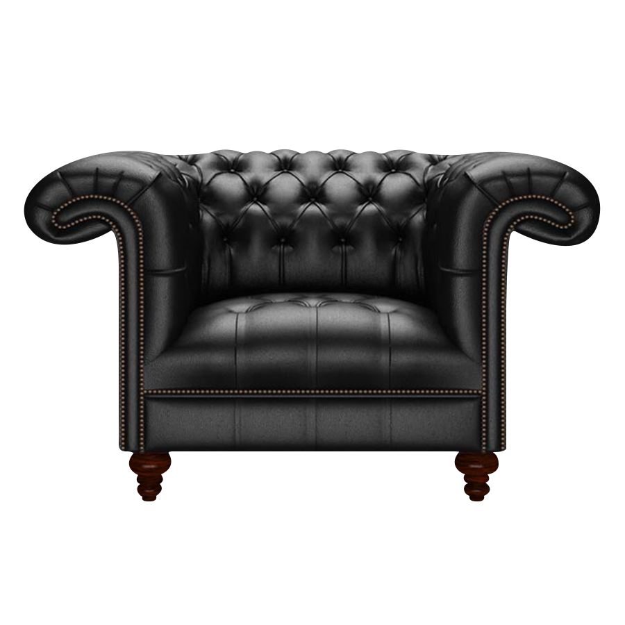 Nelson Chesterfield Fåtölj Birch Black