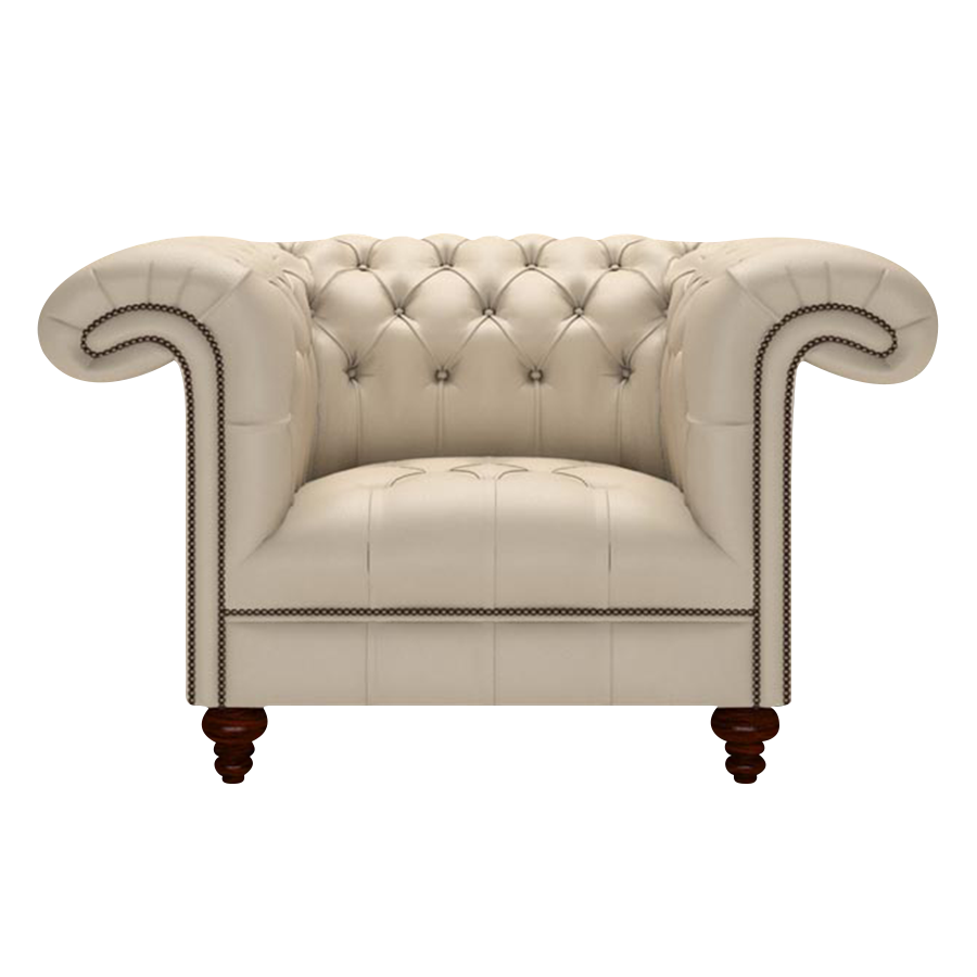 Nelson Chesterfield Fåtölj Birch Blush Beige