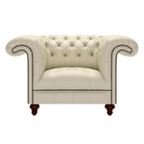 Nelson Chesterfield Fåtölj Birch Ivory