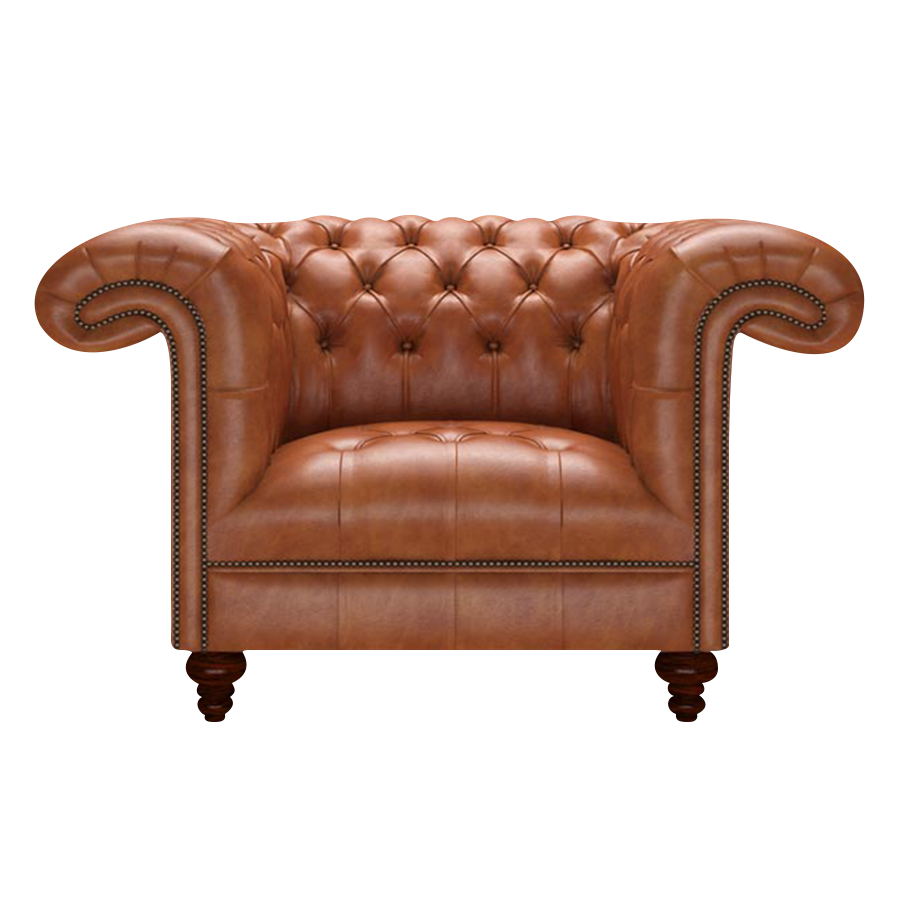 Nelson Chesterfield Fåtölj Old English Bruciato