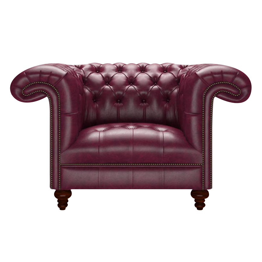 Nelson Chesterfield Fåtölj Old English Burgundy