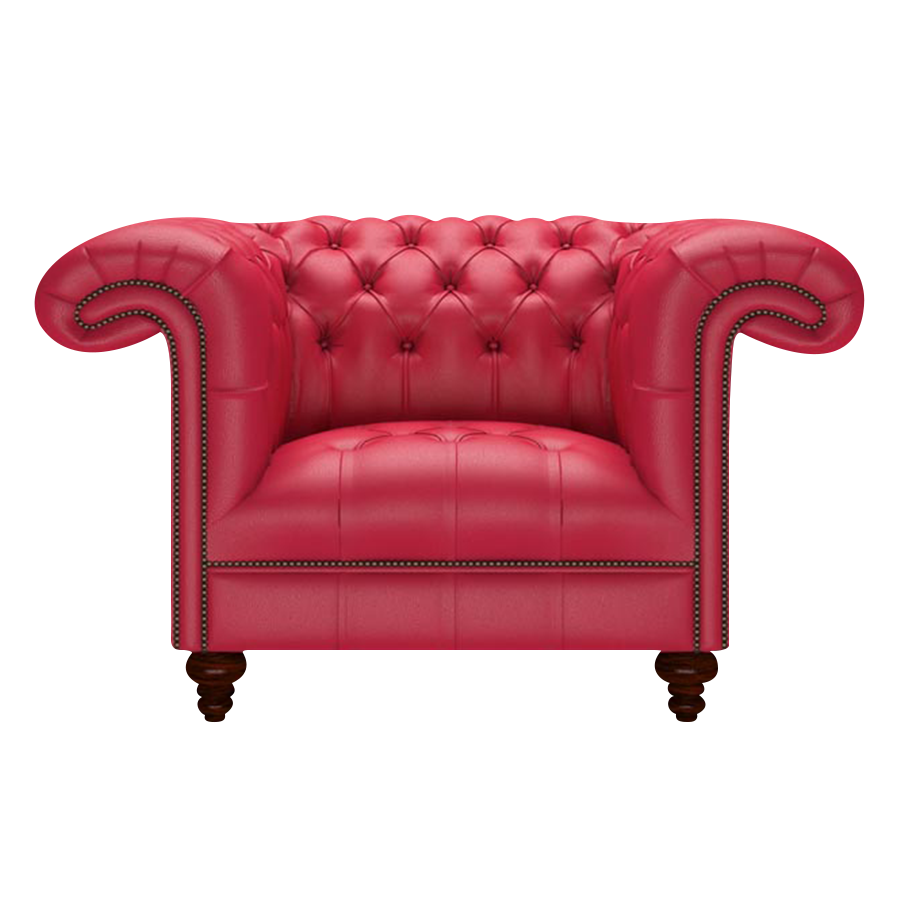 Nelson Chesterfield Fåtölj Shelly Flame Red