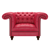 Nelson Chesterfield Fåtölj Shelly Flame Red