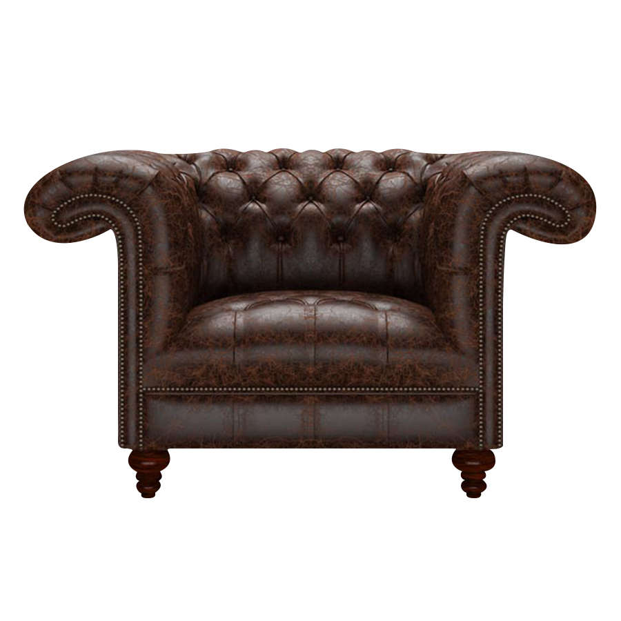 Nelson Chesterfield Fåtölj Tudor Mahogany