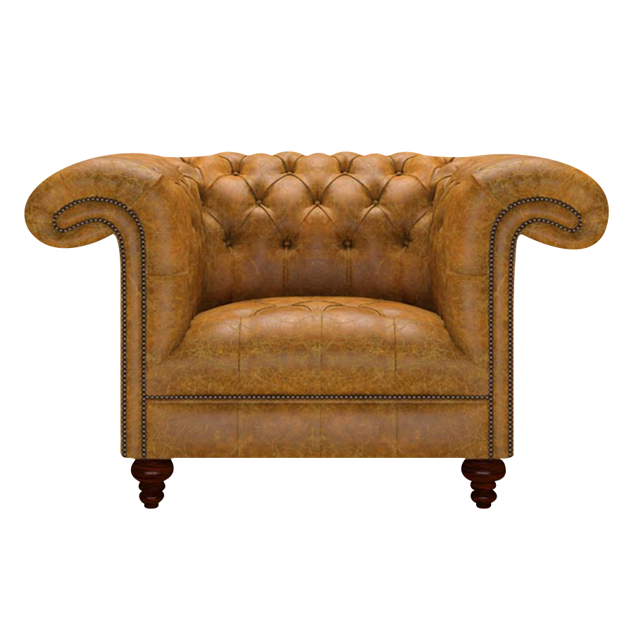 Nelson Chesterfield Fåtölj Tudor Mustard