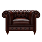 Raleigh Chesterfield Fåtölj Antique Chestnut