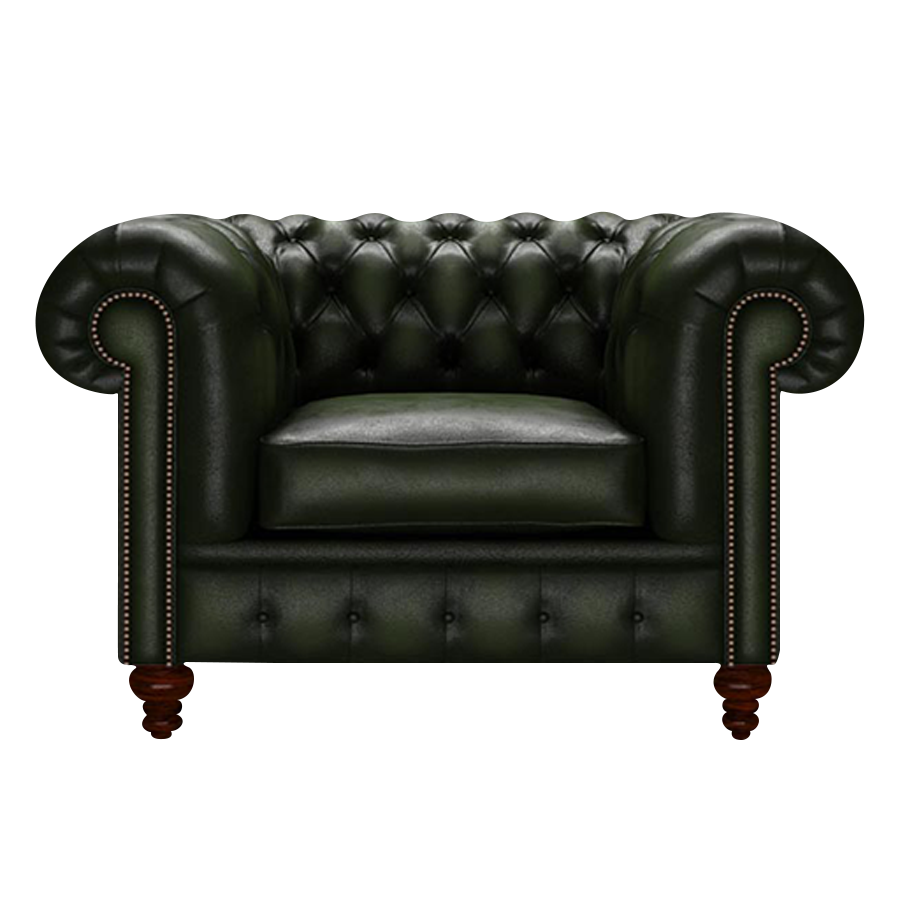 Raleigh Chesterfield Fåtölj Antique Green