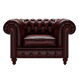 Raleigh Chesterfield Fåtölj Antique Red
