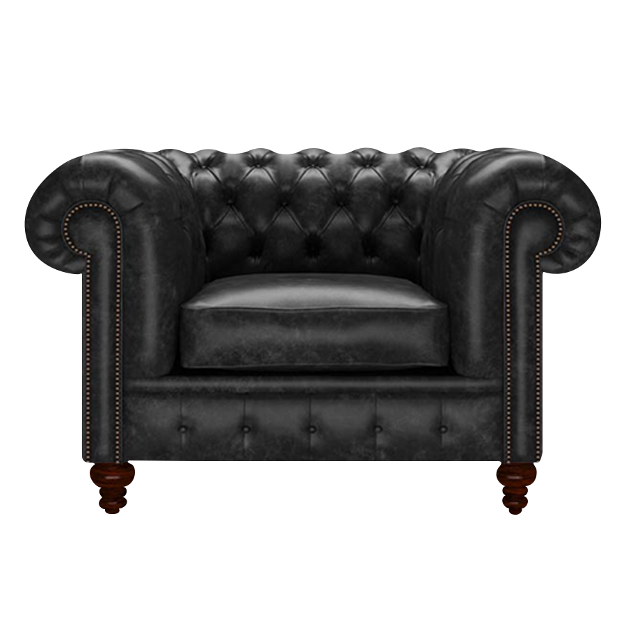 Raleigh Chesterfield Fåtölj Etna Black