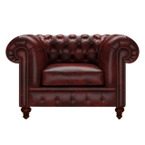 Raleigh Chesterfield Fåtölj Etna Red