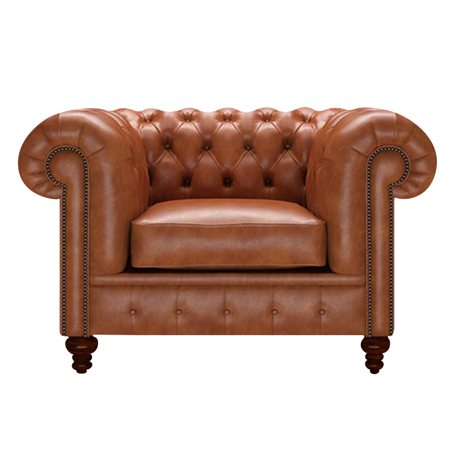 Raleigh Chesterfield Fåtölj Old English Bruciato