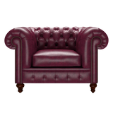 Raleigh Chesterfield Fåtölj Old English Burgundy