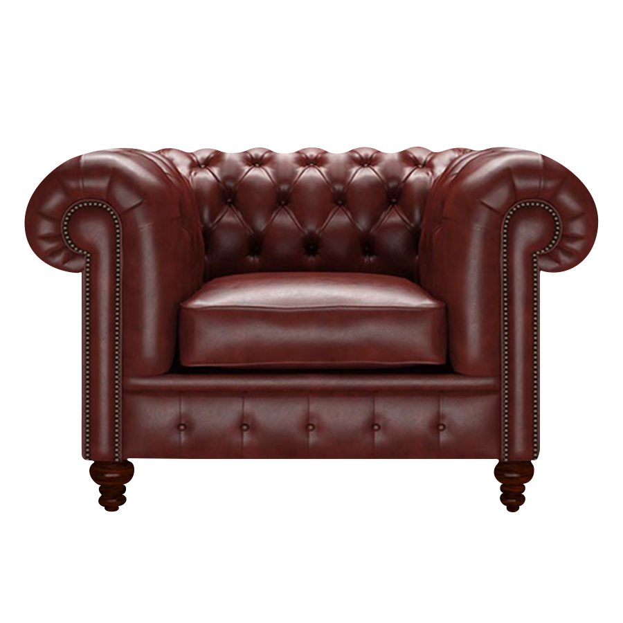Raleigh Chesterfield Fåtölj Old English Chestnut
