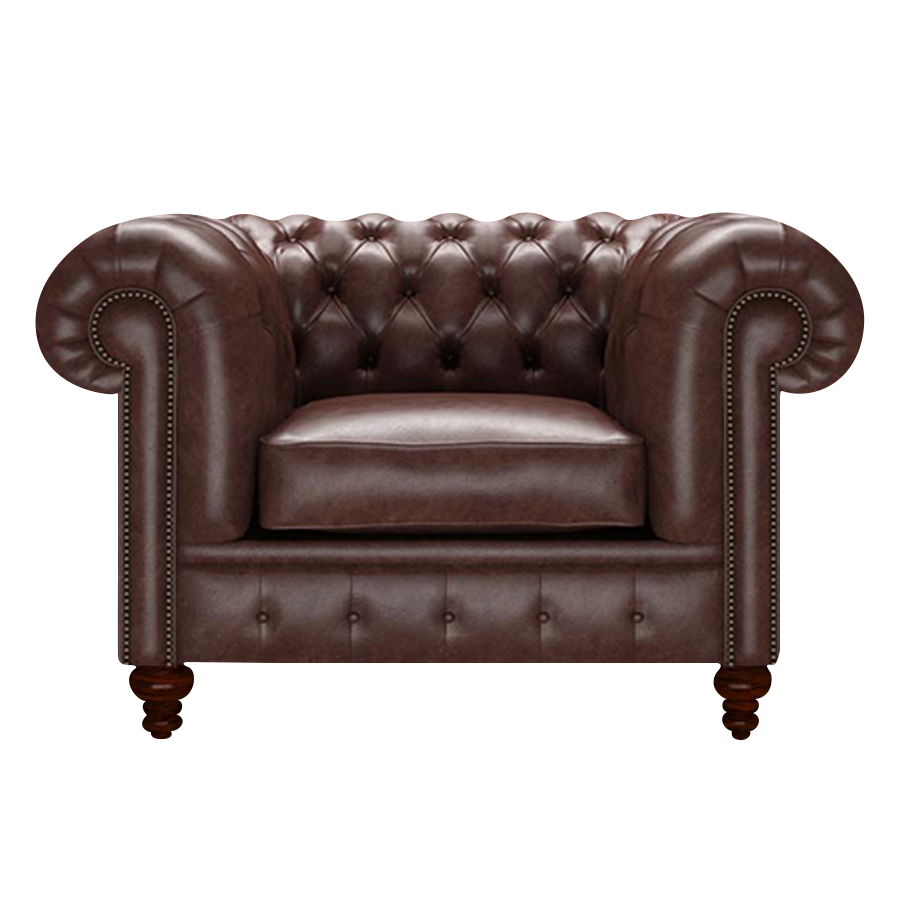 Raleigh Chesterfield Fåtölj Old English Dark Brown
