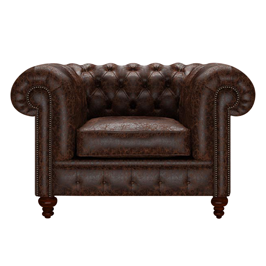 Raleigh Chesterfield Fåtölj Tudor Mahogany