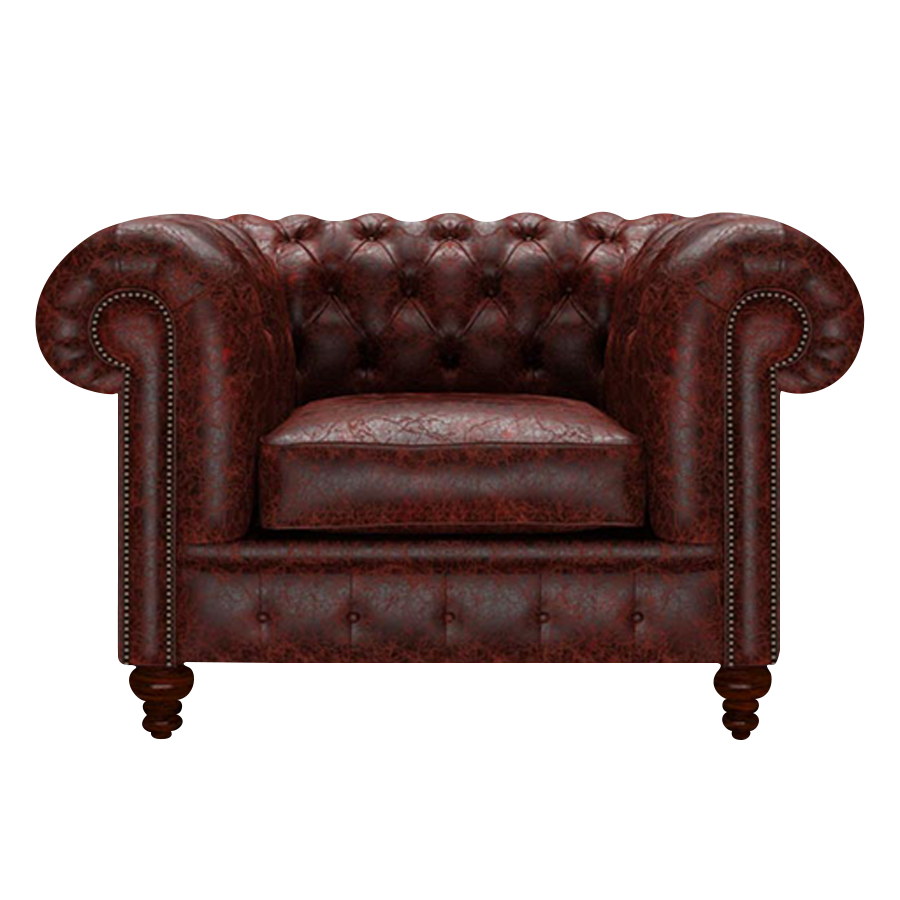 Raleigh Chesterfield Fåtölj Tudor Oxblood
