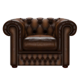 Shackleton Chesterfield Fåtölj Antique Autumn Tan