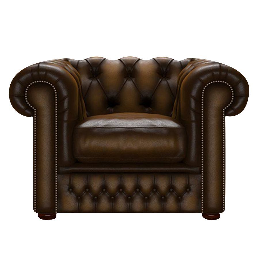 Shackleton Chesterfield Fåtölj Antique Gold