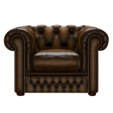 Shackleton Chesterfield Fåtölj Antique Gold
