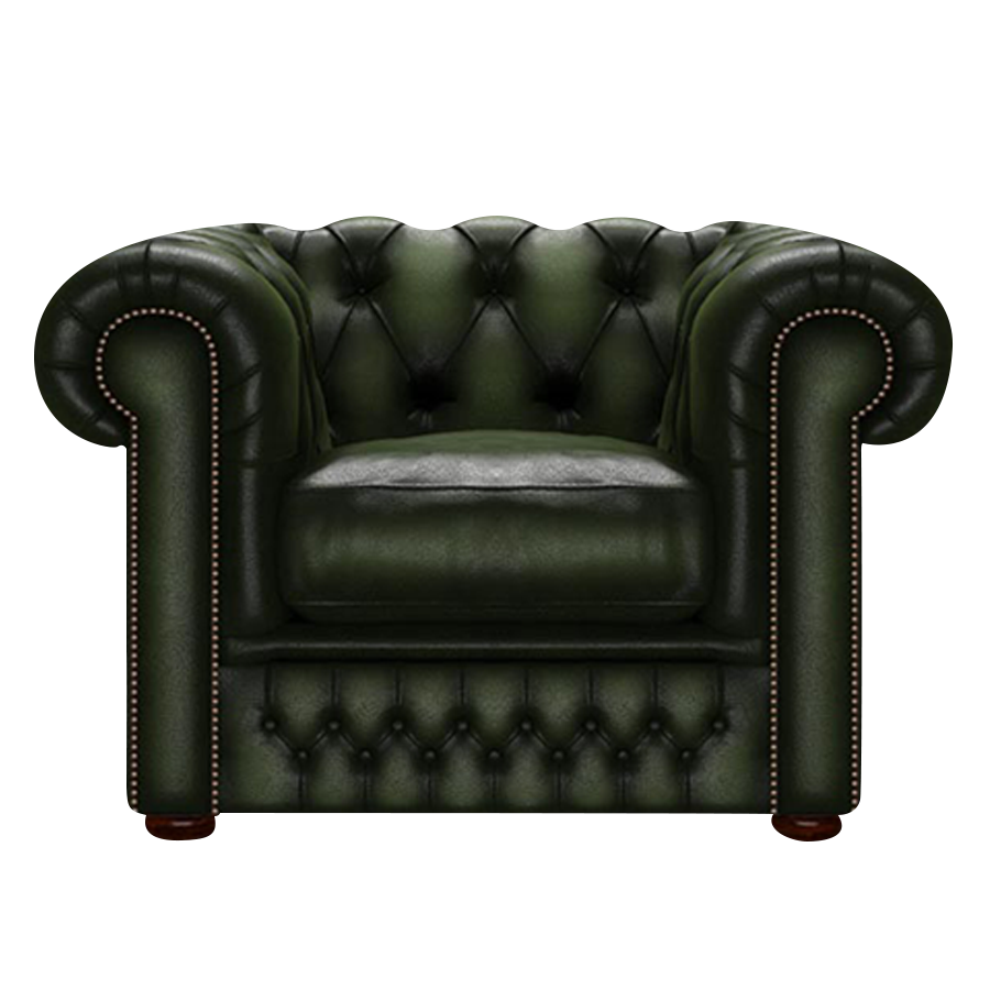 Shackleton Chesterfield Fåtölj Antique Green