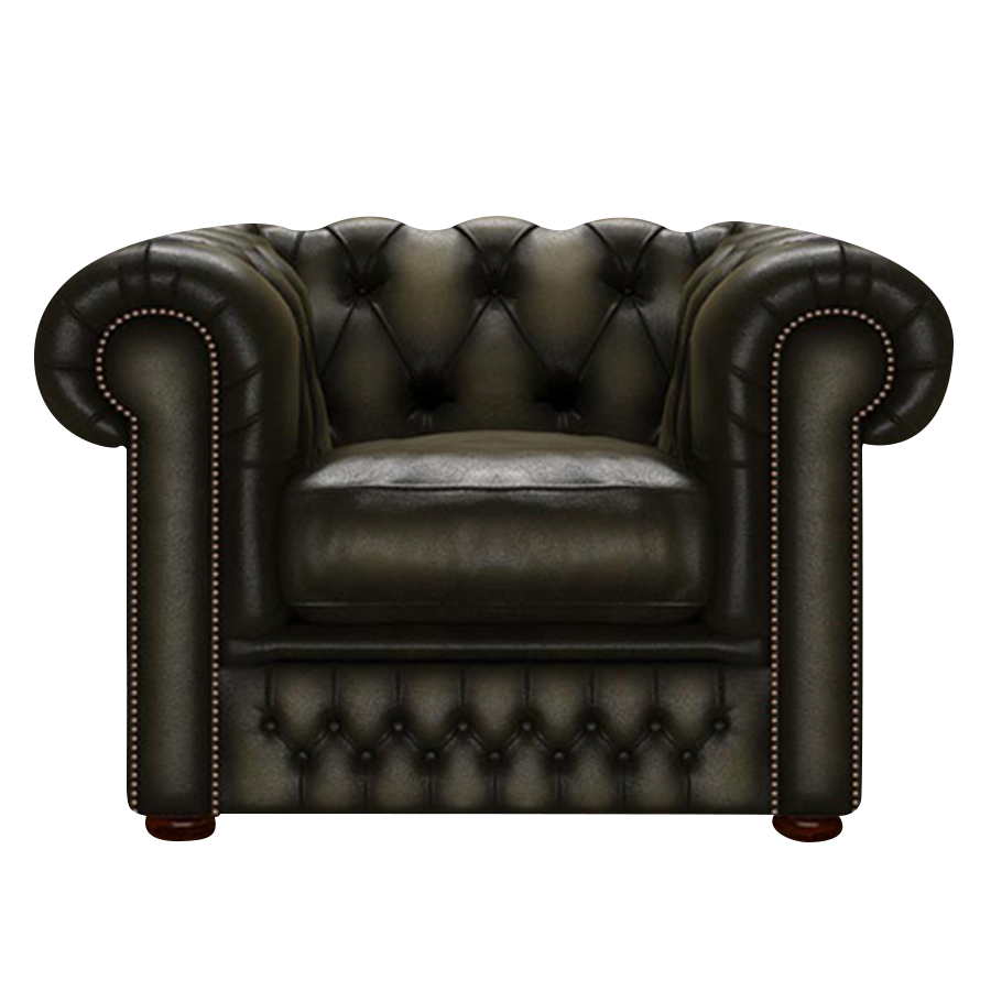 Shackleton Chesterfield Fåtölj Antique Olive