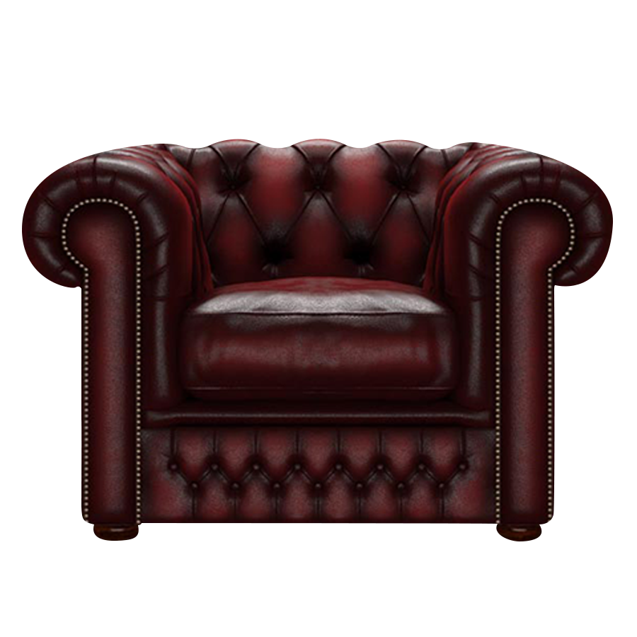 Shackleton Chesterfield Fåtölj Antique Red