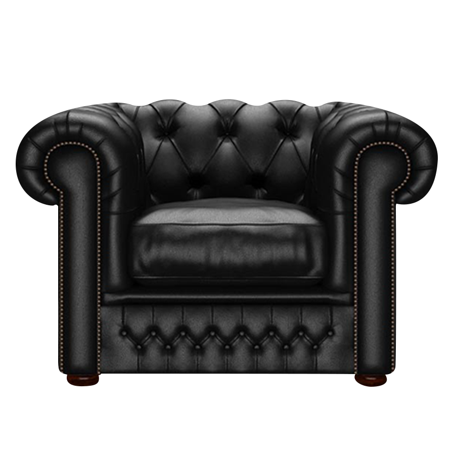 Shackleton Chesterfield Fåtölj Birch Black