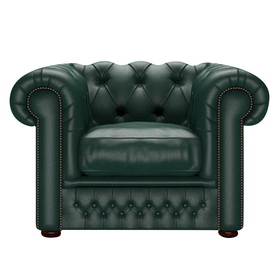 Ladda upp bild till gallerivisning, Shackleton Chesterfield Fåtölj Birch Forest Green
