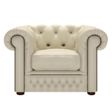 Shackleton Chesterfield Fåtölj Birch Ivory