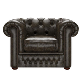 Shackleton Chesterfield Fåtölj Old English Alga