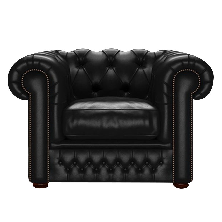 Shackleton Chesterfield Fåtölj Old English Black