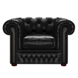 Shackleton Chesterfield Fåtölj Old English Black