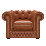 Shackleton Chesterfield Fåtölj Old English Bruciato