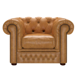 Shackleton Chesterfield Fåtölj Old English Buckskin