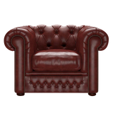 Shackleton Chesterfield Fåtölj Old English Chestnut