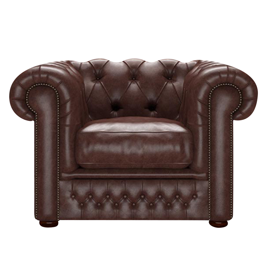 Shackleton Chesterfield Fåtölj Old English Dark Brown