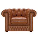 Shackleton Chesterfield Fåtölj Old English Saddle
