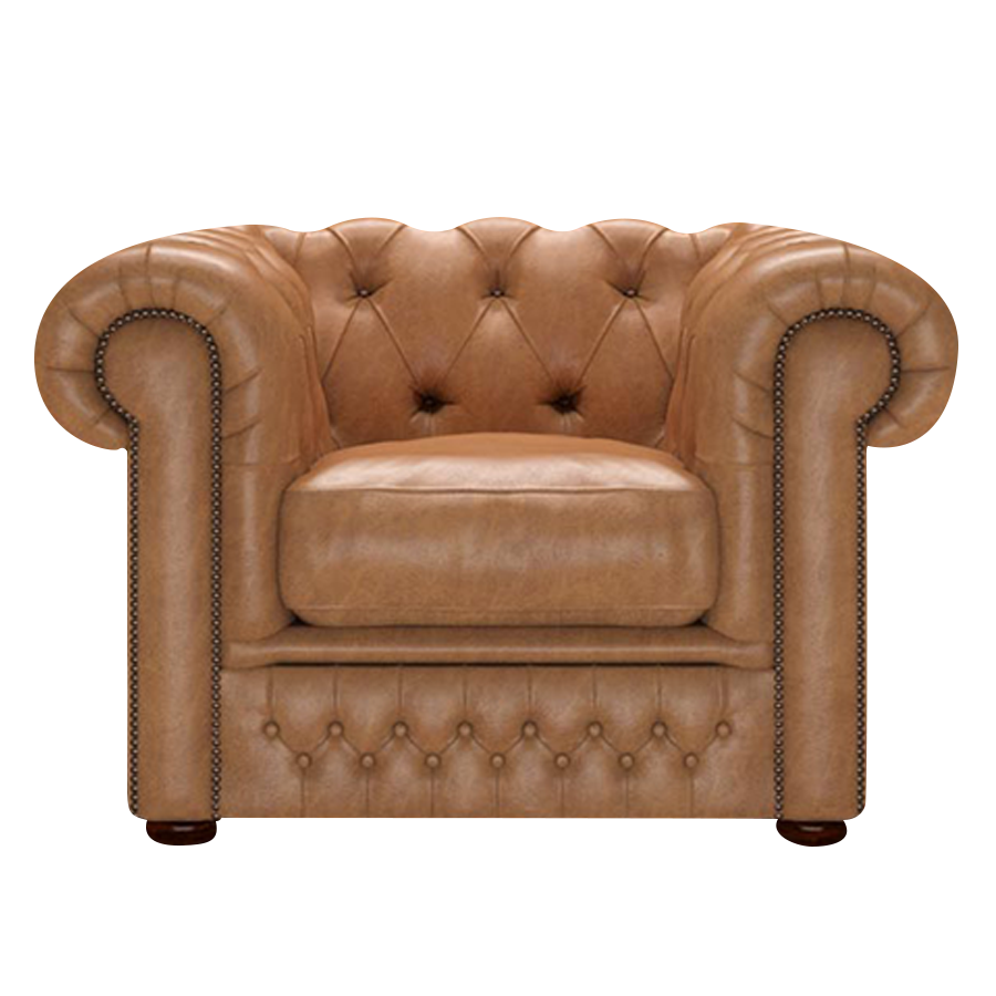 Shackleton Chesterfield Fåtölj Old English Tan