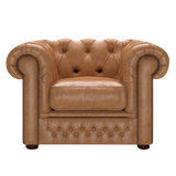 Shackleton Chesterfield Fåtölj Old English Tan