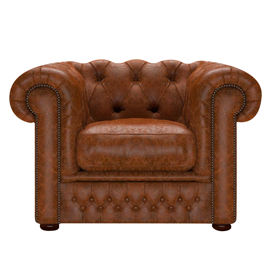 Shackleton Chesterfield Fåtölj Tudor Chestnut