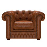 Shackleton Chesterfield Fåtölj Tudor Chestnut