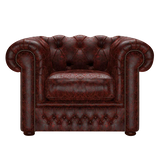Shackleton Chesterfield Fåtölj Tudor Oxblood