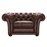 Shakespeare Chesterfield Fåtölj Old English Dark Brown