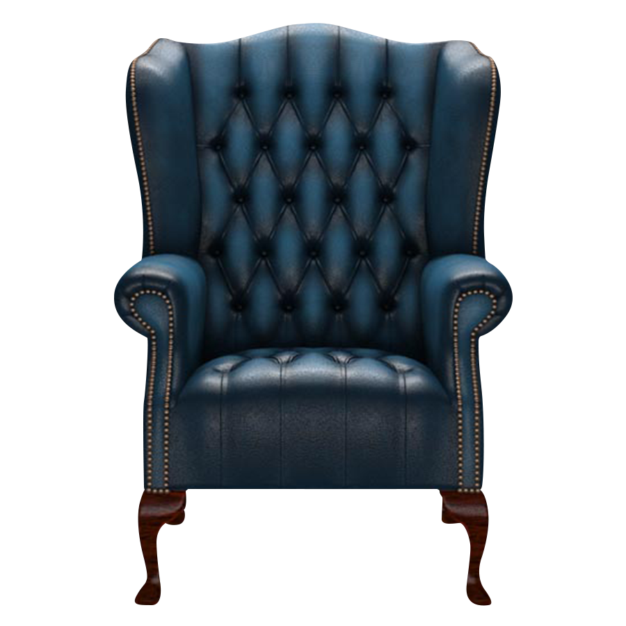 Wade Chesterfield Fåtölj Antique Blue