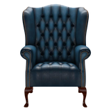 Wade Chesterfield Fåtölj Antique Blue
