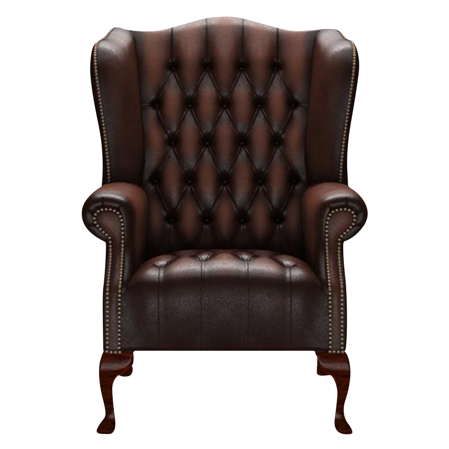 Wade Chesterfield Fåtölj Antique Brown