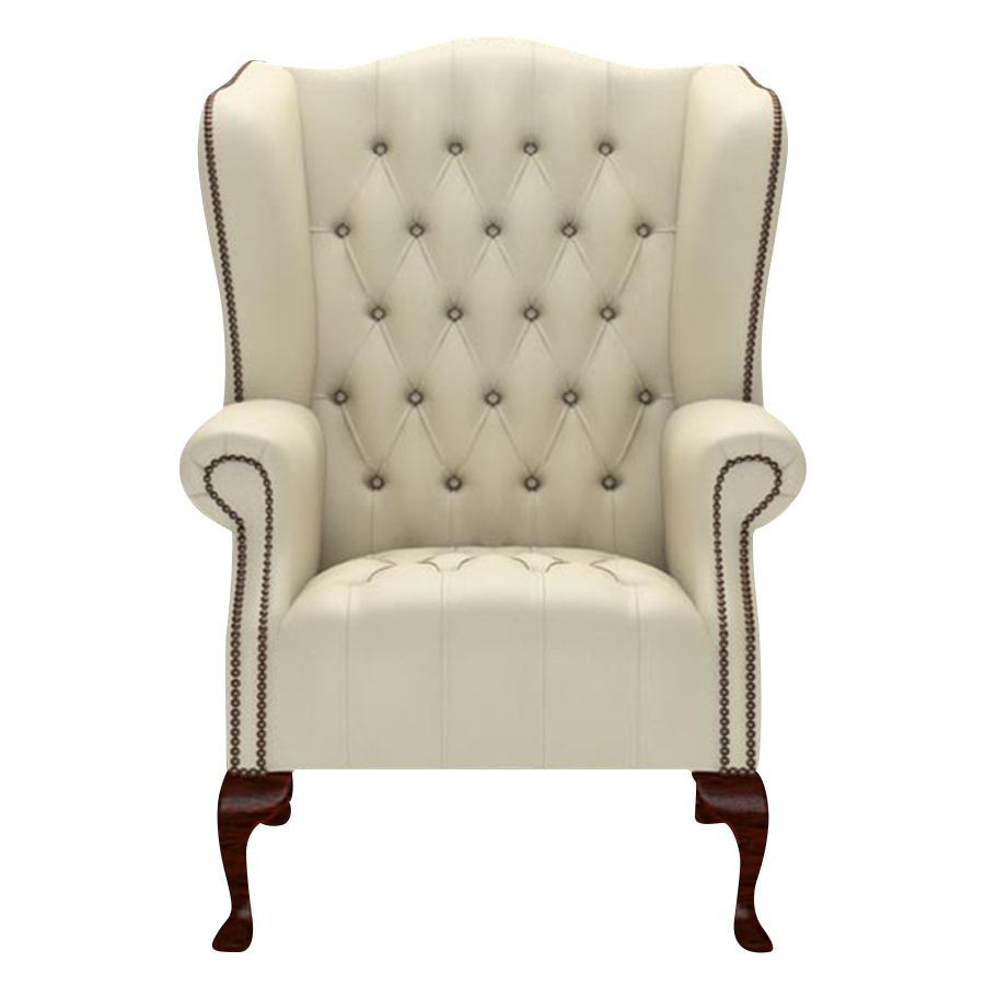 Wade Chesterfield Fåtölj Birch Ivory